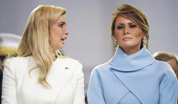 Ivanka Trump (izquierda) y Melania Trump (derecha) el 20 de enero de 2017.