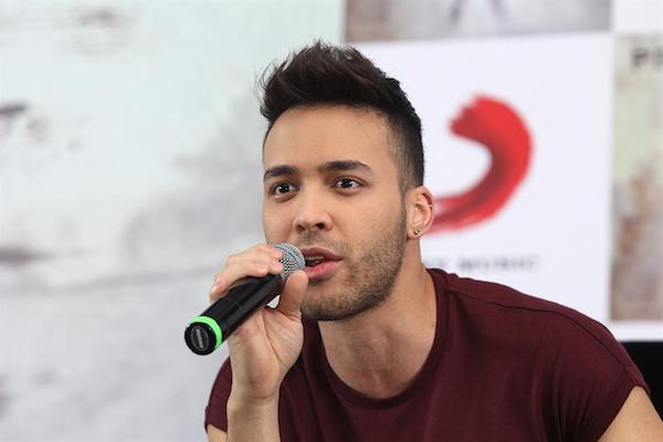 El cantautor estadounidense Geoffrey Royce "Prince Royce" habla hoy,mi&eacute;rcoles 15 de marzo de 2017, durante una rueda de prensa en Ciudad de M&eacute;xico (M&eacute;xico), donde anunci&oacute; su m&aacute;s reciente producci&oacute;n discogr&aacute;fica "Five".