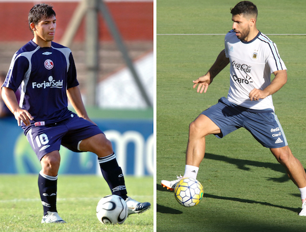 Sergio Ag&cedil;ero ha ido fortaleciendo su cuerpo con el paso del tiempo.