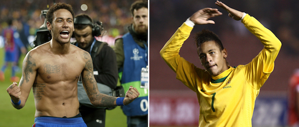 El brasile&Ograve;o Neymar ha ido ganando "cuerpo".