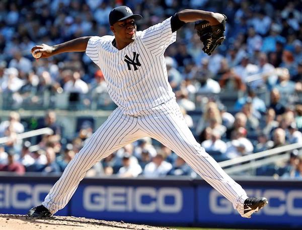  El jugador de los Yanquis de Nueva York Michael Pineda.