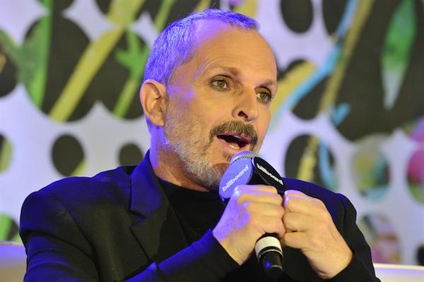 El cantante espa&ntilde;ol Miguel Bos&eacute; participa en el evento SUPERSTAR Q&A, en el marco de la Conferencia de los Premios Bilboard LATIN MUSIC.