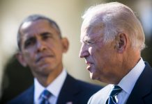 Biden anuncia que no buscará candidatura presidencial El vicepresidente Joseph Biden (d), anuncia junto al presidente, Barack Obama (i), que no aspira a la candidatura presidencial demócrata para las elecciones de 2016.