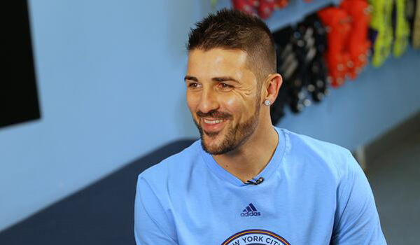 El delantero español David Villa.