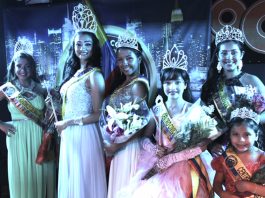 Lina Cruz durante su participación en el reinado del Centro Cívico Colombiano de Nueva York donde ganó por decisión unánime.