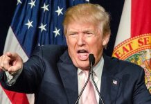 Fotografías de la tumba comenzaron a aparecer en redes sociales el domingo. Tenía el nombre de Trump, con su año de nacimiento y la fecha de defunción en blanco.