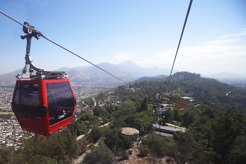 Vista del Telef&eacute;rico de Santiago desde donde existe una bella vista de la ciudad. Un destino que eligen 6 millones de personas.