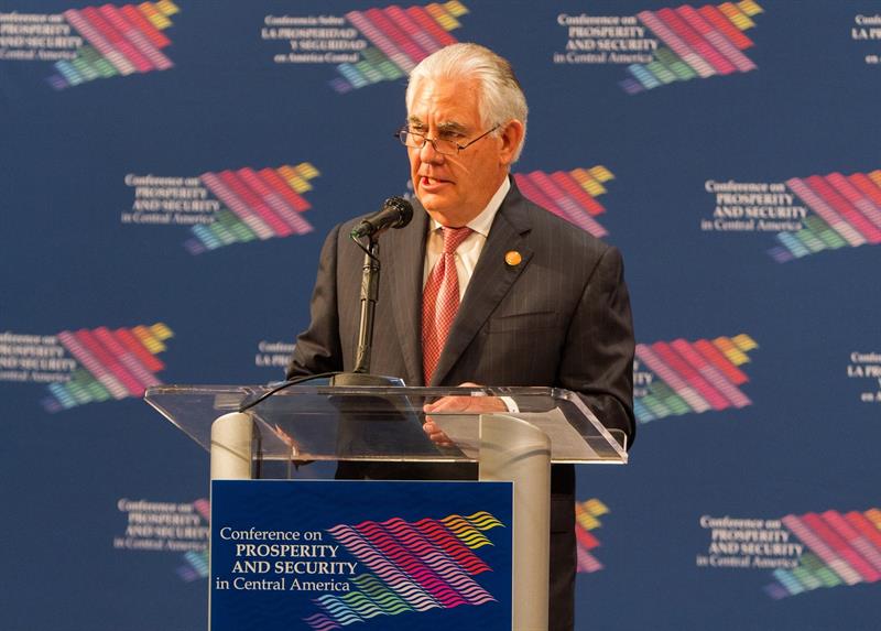 El secretario de Estado de EE.UU., Rex Tillerson, inaugura la cumbre económica y de seguridad sobre Centroamérica