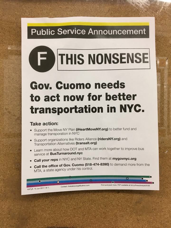 EL TRANSPORTE de la ciudad de Nueva York es un caos, peor que quien lo administra es el Estado cuando lo podr&iacute;a hacer la administraci&oacute;n municipal que vive y siente los problemas de cerca. La gente est&aacute; disconforme.