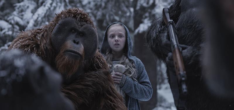 "War for the Planet of the Apes", que logr&oacute; el n&uacute;mero uno en la taquilla este fin de semana