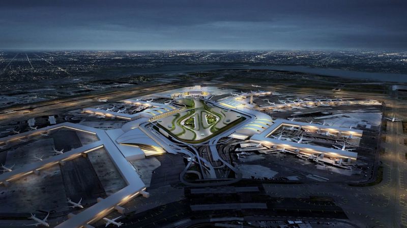 JFK FUTURISTA Millones de pasajeros que lo requieran llegaran via AirTrain al centro de Manhattan directamente, como parte de la gran transformaci&oacute;n del aeropuerto