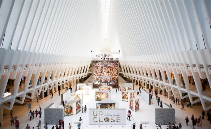 Vista general de la estaci&oacute;n de tren del WTC.