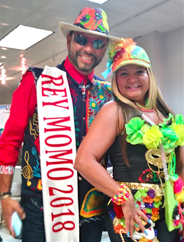 Personajes t&iacute;picos de los m&aacute;s famosos festejos populares como el Carnaval de Barranquilla, participaron en la presentaci&oacute;n oficial del Desfile Colombiano de Nueva York 2017.