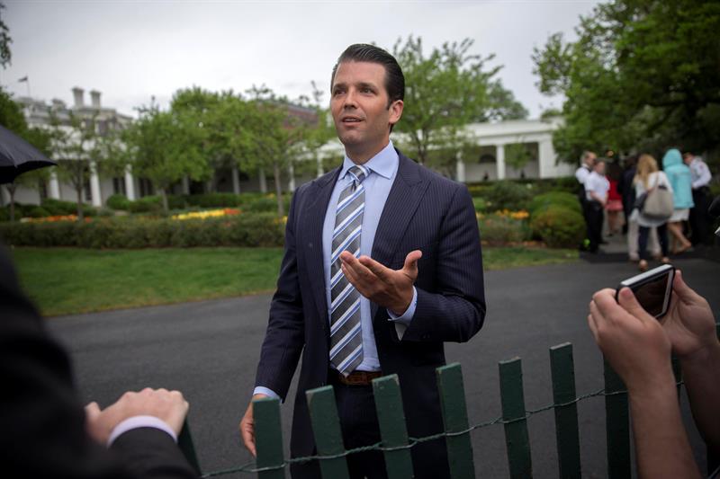 Fotograf&iacute;a de archivo tomada el 17 de abril de 2017 que muestra a Donald Trump Jr., hijo del presidente de Estados Unidos, Donald Trump,
