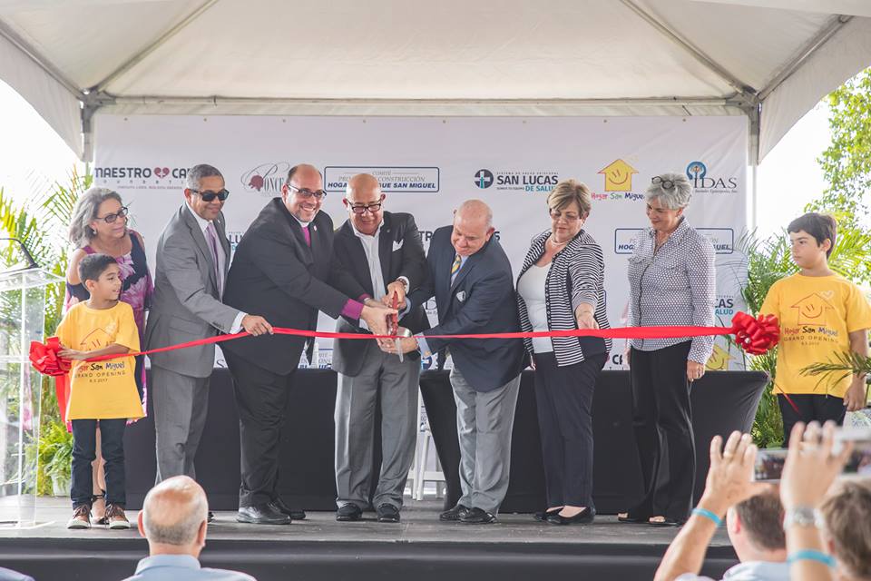 Inauguraci&oacute;n por parte de la Fundaci&oacute;n de Marc Anthony del Hogar San Miguel, en Puerto Rico. (foto Facebook Marc Anthony)