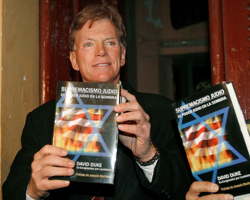 En la imagen, David Duke, exmiembro del Klu Klux Klan. 