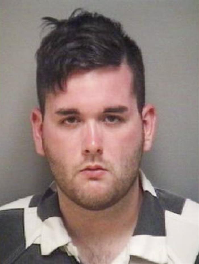 Una foto del folleto hecha disponible por la cárcel regional de Albemarle-Charlottesville el 13 de agosto de 2017 demuestra a James Alex Campos Jr., que se ha cargado con el asesinato de segundo grado después de que según se informa condujo su coche en una muchedumbre de manifestantes en Charlottesville