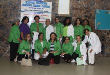 170 médicos de IPA y la Sociedad Medica Dental Dominicana inicia operativo médico en Santo Domingo Parte de la delegación de doctoras.