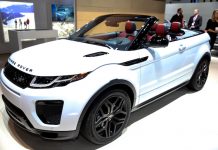 El New York International Autoshow 2016 exhibe los mejores autos del mundo El Range Rover Evoque Convertible se adapta a cualquier estación del año gracias a su versatilidad. Tiene 340 caballos de fuerza y un motor de 2 litros.