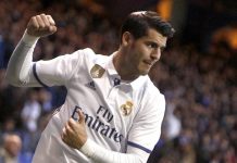Morata luego del entrenamiento con el Real Madrid se despide de sus compañeros para unirse al Chelsea. (Foto Facebook Morata)