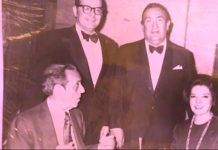 Lolita de la Vega
ahora en el recuerdo
En las oficinas de la revista Temas vemos en primer plano a José de la Vega y Lolita de la Vega, acompañados de este cronista, y el cantante Pedro Vargas.