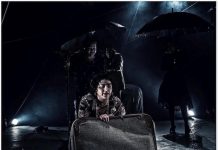 Mónica Rodríguez en un primer plano de la obra de Miami Factory Theater, "Carne".