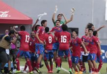 México, Honduras, EEUU y Costa Rica a Mundial Chile por CONCACAF Jugadores de Costa Rica celebran su gol ante Canadá en un partido por las eliminatorias mundialistas Sub 17 Chile 2015, jugado en el Estadio Morazán de la ciudad de San Pedro Sula al norte de Honduras. Costa Rica venció a Canadá 3-0.