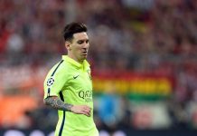 El Barcelona, primer finalista pese a perder 3-2 con el Bayern El jugador de Barcelona Lionel Messi conduce el balón durante el segundo partido de una de las semifinales de la Liga de Campeones de la UEFA, entre Barcelona y Bayern, en el estadio Allianz Arena de Múnich