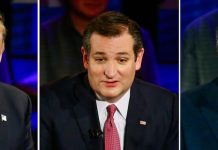 Aspirantes republicanos evitan comprometerse a apoyar a quien resulte elegido Combo de fotografías de los precandidatos republicanos a la Presidencia de EE.UU. Donald Trump (i), Ted Cruz (c) y John Kasich (d) durante un foro hoy, martes 29 de marzo de 2016, en Milwaukee, Wisconsin
