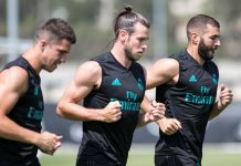 El Real Madrid ya descansa en su hotel de concentración de Los Ángeles Equipo del Real Madrir ya se encuentra en Estados Unidos preparandosen para los partidos amistosos de la Champions Cup.