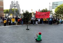 Decenas de "soñadores" de Los Ángeles denunciaron ayer durante las manifestaciones por el Día del Trabajo la posible eliminación de la Acción Diferida (DACA)