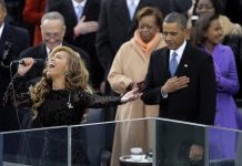 Beyoncé no cantó en directo el himno de Estados Unidos en la investidura