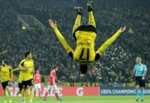 4-0. El Dortmund se mete en cuarto con triple de Aubameyang