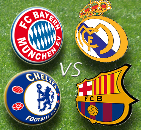 Chelsea-Barcelona y Bayern-Real Madrid, en busca de la final de la Liga de Campeónes