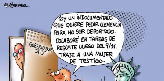 deportación caricatura