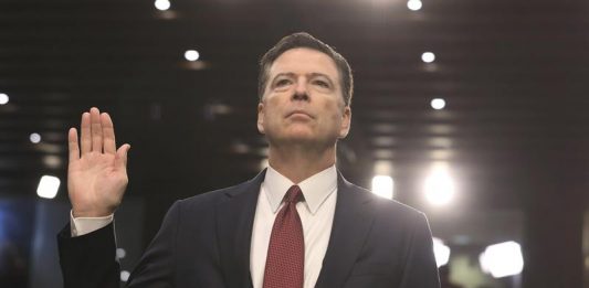 El exdirector del FBI James Comey testifica ante el Comité de Inteligencia del Senado de EEUU