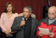 Juramentan la nueva directiva del Club Hijos y Amigos de Altamira El presidente entrante Willians Veloz.