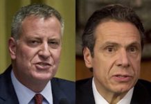 EL GOBERNADOR ANDREW CUOMO y el alcalde Bill de Blasio, ambos de origen italiano, aunque los dos son liberales demócratas o demócratas liberales, son como el agua y el aceite.