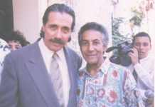 Edward James Olmos, honor a quien honor merece Edward James Olmos y Gustavo Suárez Ojeda