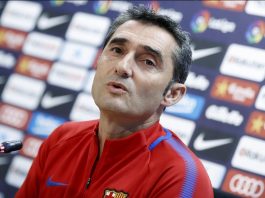 Ernesto Valverde, ha explicado el porque de la lesión de Ousmane Dembélé.