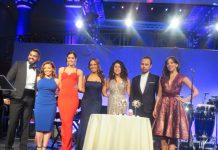 Rotundo éxito de la gala Cielo Latino Un grupo de invitados a la gala en Cipriani Wall Street.