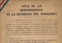 Juan Gabriel desplaza a Justin Bieber como el artista más popular en YouTube La proclama definitiva de la Independencia Paraguaya de 1842, fue enviada a Argentina, Brasil y Bolivia, esta última fue la primera en reconocer la independencia paraguaya.