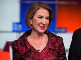 Cruz elige a Carly Fiorina como su candidata para la Vicepresidencia de EEUU Fotografía de archivo del 28 de enero de 2016 de la empresaria Carly Fiorina en un debate de candidatos republiacnoa en Des Moines, Iowa (EE.UU.). Según reportes, el precandidato presidencial republicano Ted Cruz espera anunciar a Fiorina hoy, 27 de abril de 2016, como su fórmula a la Presidencia