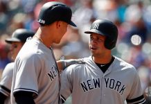 Gary Sanchez de los Yankees de Nueva York.