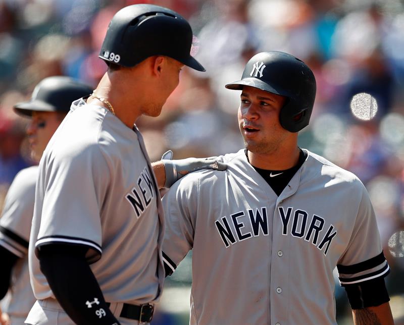 Gary Sanchez de los Yankees de Nueva York. 