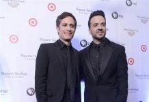 Gael García Bernal y Luis Fonsi en los Premios Anuales de la Herencia Hispana 2017.