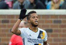 El delantero mexicano Giovani Dos Santos. Foto Facebook LA Galaxy.