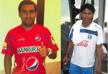 Los integrantes del Guayas United que conquistó el título de Campeón en la categoria Master del primer torneo "Ecua-Copa del Migrante/Capitulo de New Jersey"; con ellos el Profesor Miguel Morantes (centro) entregando el trofeo. (Cortesia).