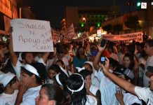 Manifestantes exigen liberación de "el Chapo" Guzmán en Sinaloa, México
