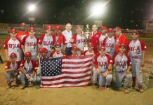 USA Campeón del Mundialito Moca 2015 Estados Unidos conquistó la septima version de la Copa Carlos Gómez del Mundialito de Moca. El gobernador Diloné Ovalles y Santiago Cabrera, director de deportes entregaron la Copa a los estadounidenses.